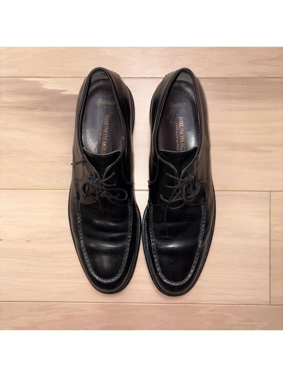 Bruno Magli Platinum Black Leather Derby Men’s Size 11.5 M Italy Dress main image 8